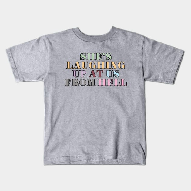 Anti-Hero Lyrics Kids T-Shirt by Likeable Design